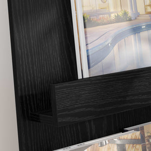 Scaffale per riviste Rovere Nero 51 x 11 x 102 cm 899512