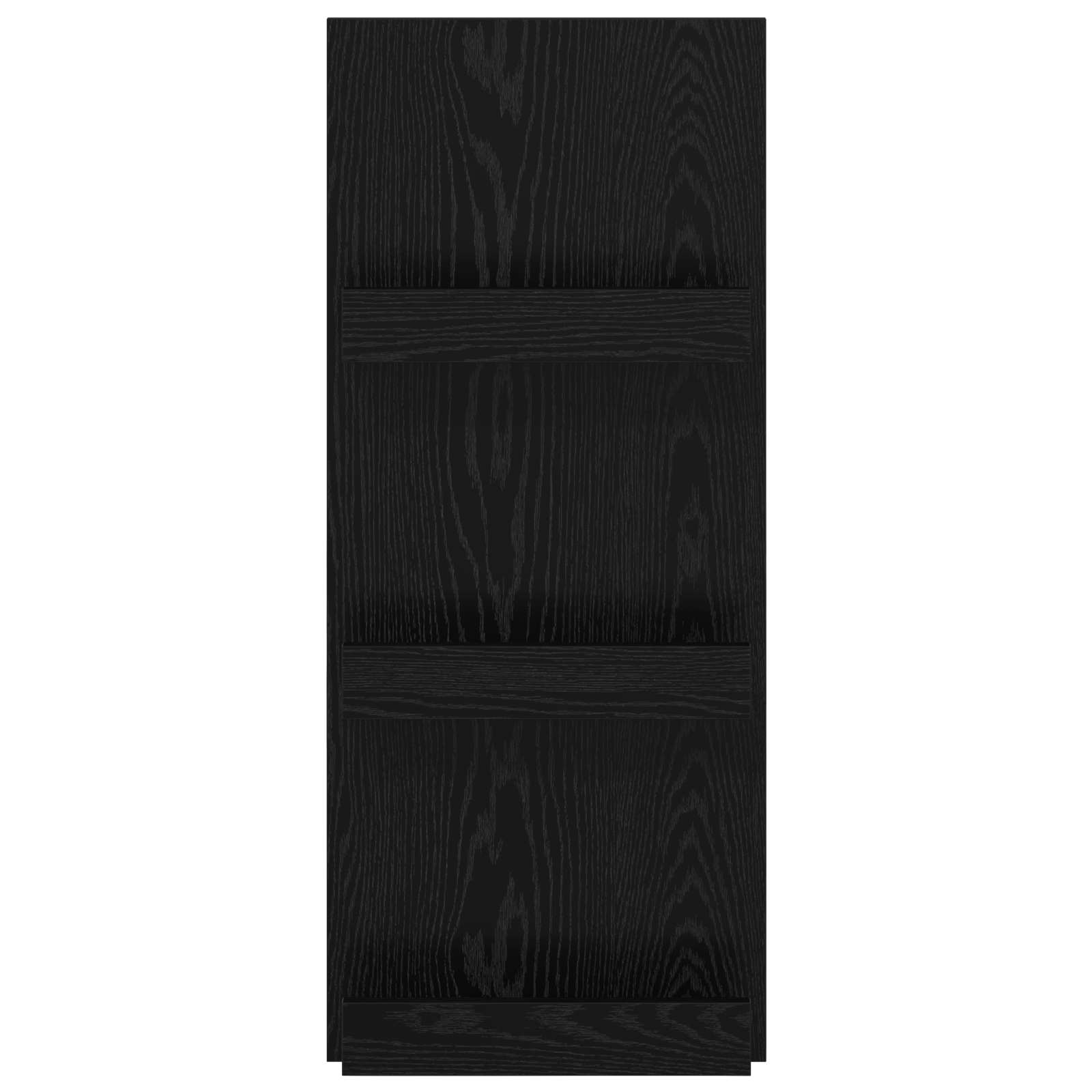 Scaffale per riviste Rovere Nero 51 x 11 x 102 cm 899512