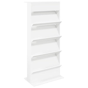 Scaffale per riviste Bianco 70 x 41 x 156 cm Legno multistrato 899519