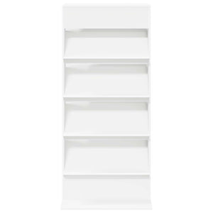 Scaffale per riviste Bianco 70 x 41 x 156 cm Legno multistrato 899519