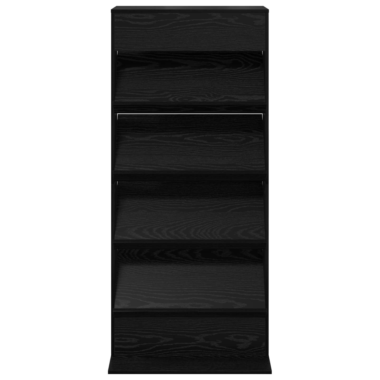 Scaffale per riviste Rovere Nero 70 x 41 x 156 cm 899520