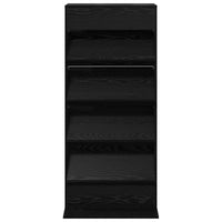 Scaffale per riviste Rovere Nero 70 x 41 x 156 cm 899520