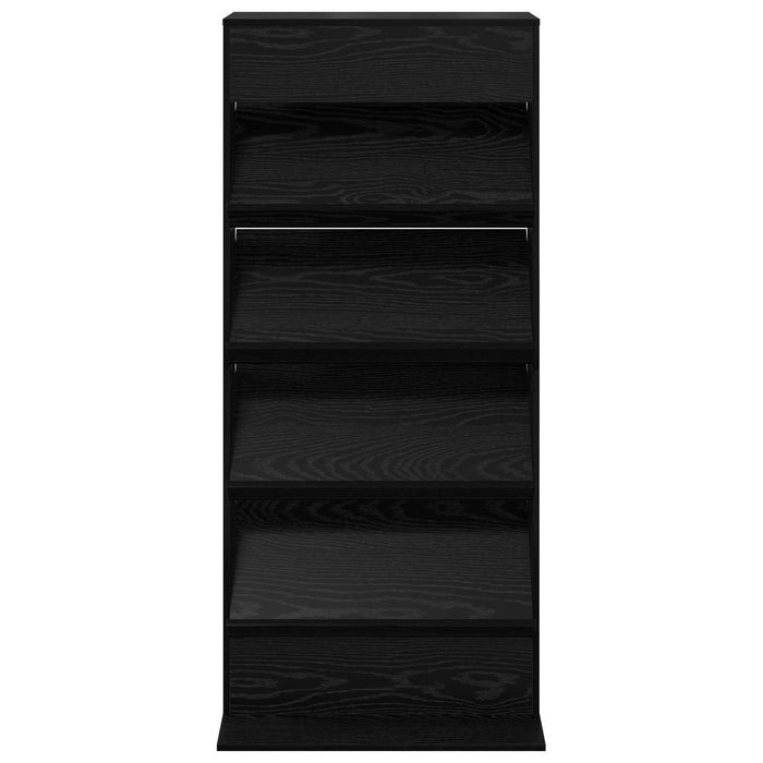 Scaffale per riviste Rovere Nero 70 x 41 x 156 cm 899520