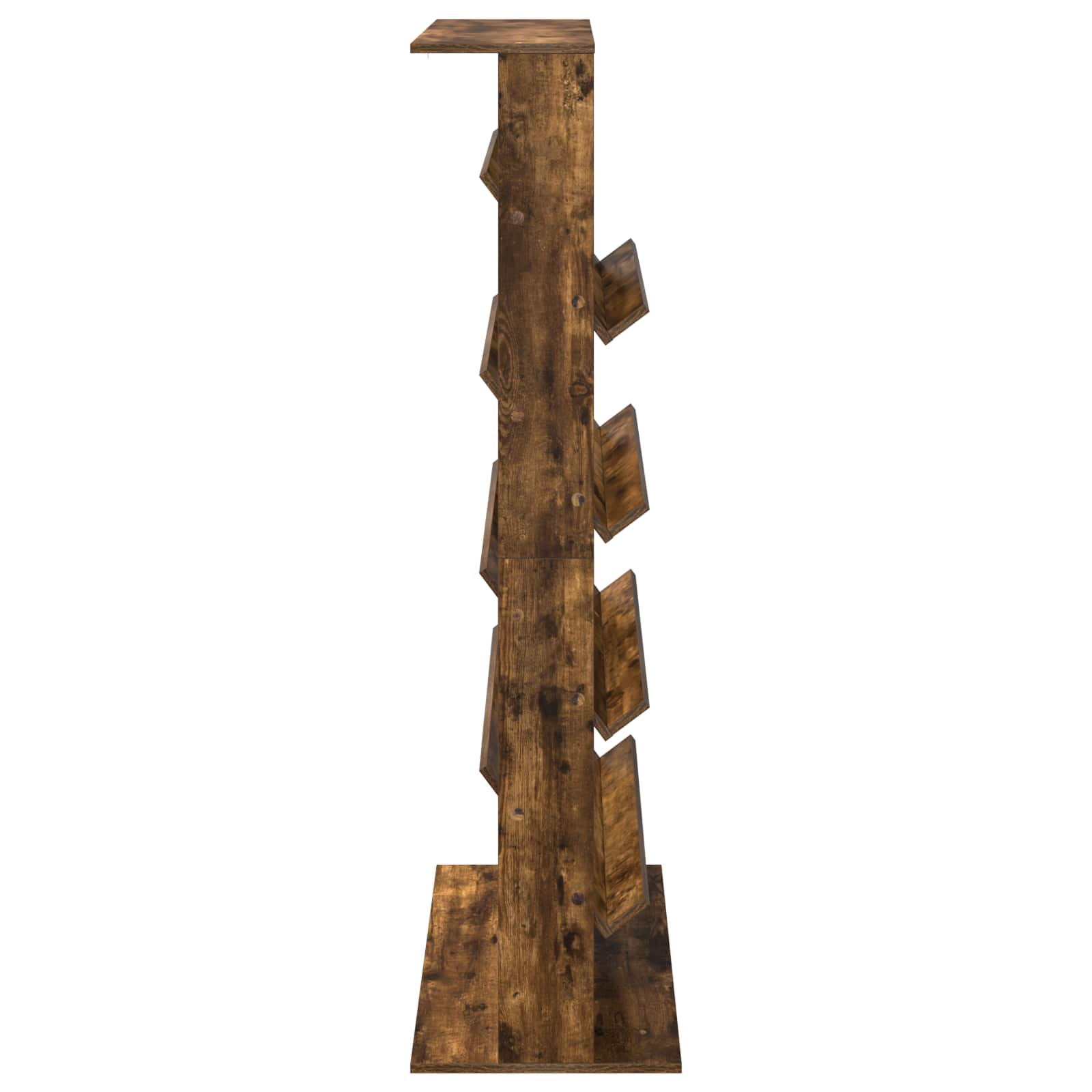 Scaffale per riviste Rovere fumé 70 x 41 x 156 cm 899523