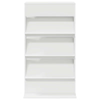 Scaffale per riviste Bianco 70 x 41 x 126 cm Legno multistrato 899527