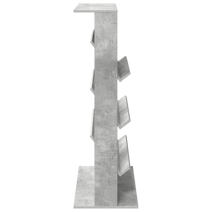 Scaffale per riviste Grigio cemento 70 x 41 x 126 cm 899530