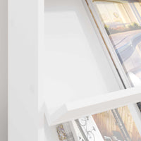 Scaffale per riviste Bianco 70 x 41 x 96 cm Legno multistrato 899535