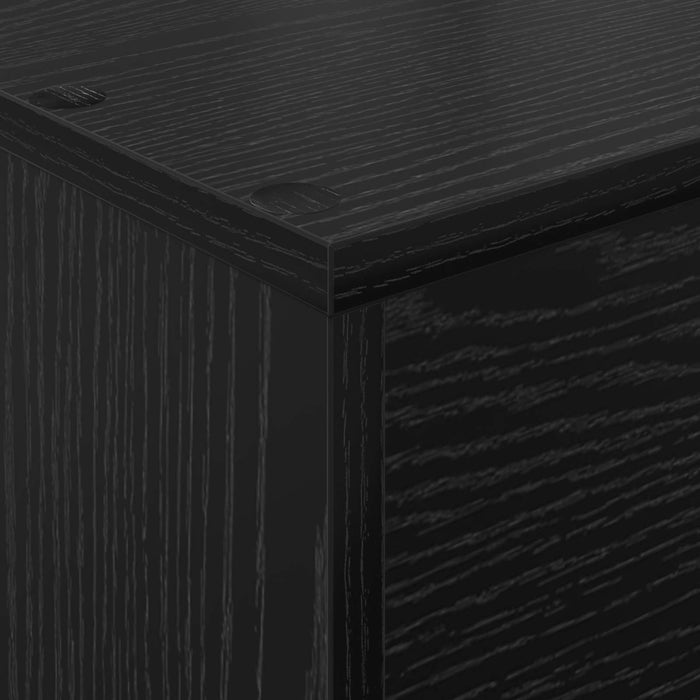 Scaffale per riviste Rovere Nero 70 x 41 x 96 cm 899536