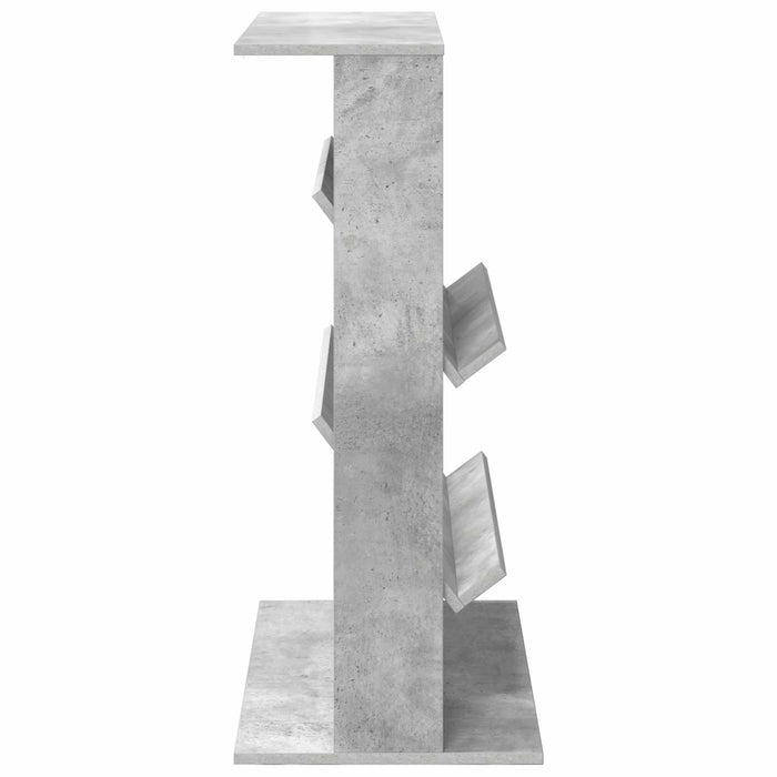Scaffale per riviste Grigio cemento 70 x 41 x 96 cm 899538
