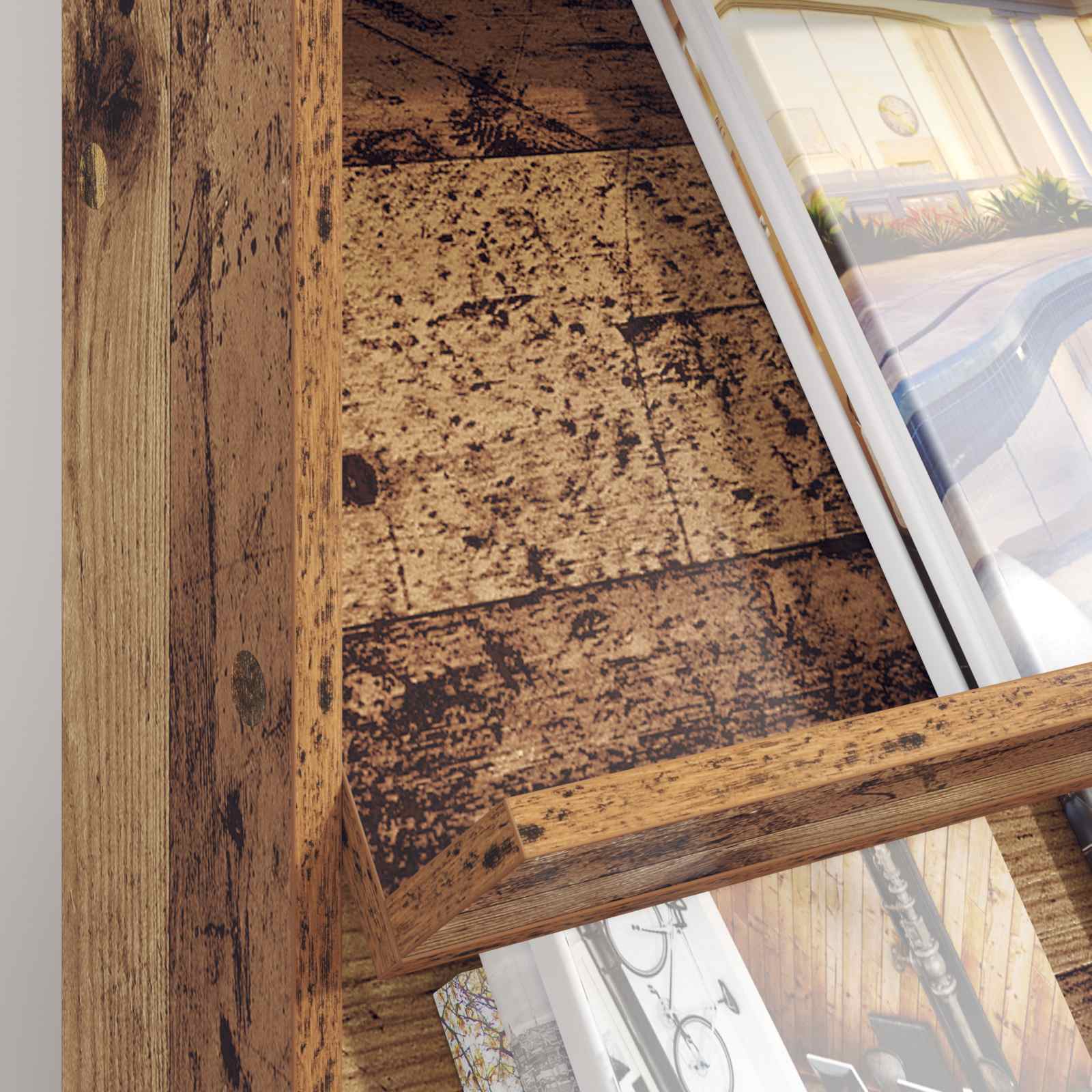 Scaffale per riviste Legno vecchio 70 x 41 x 96 cm 899541