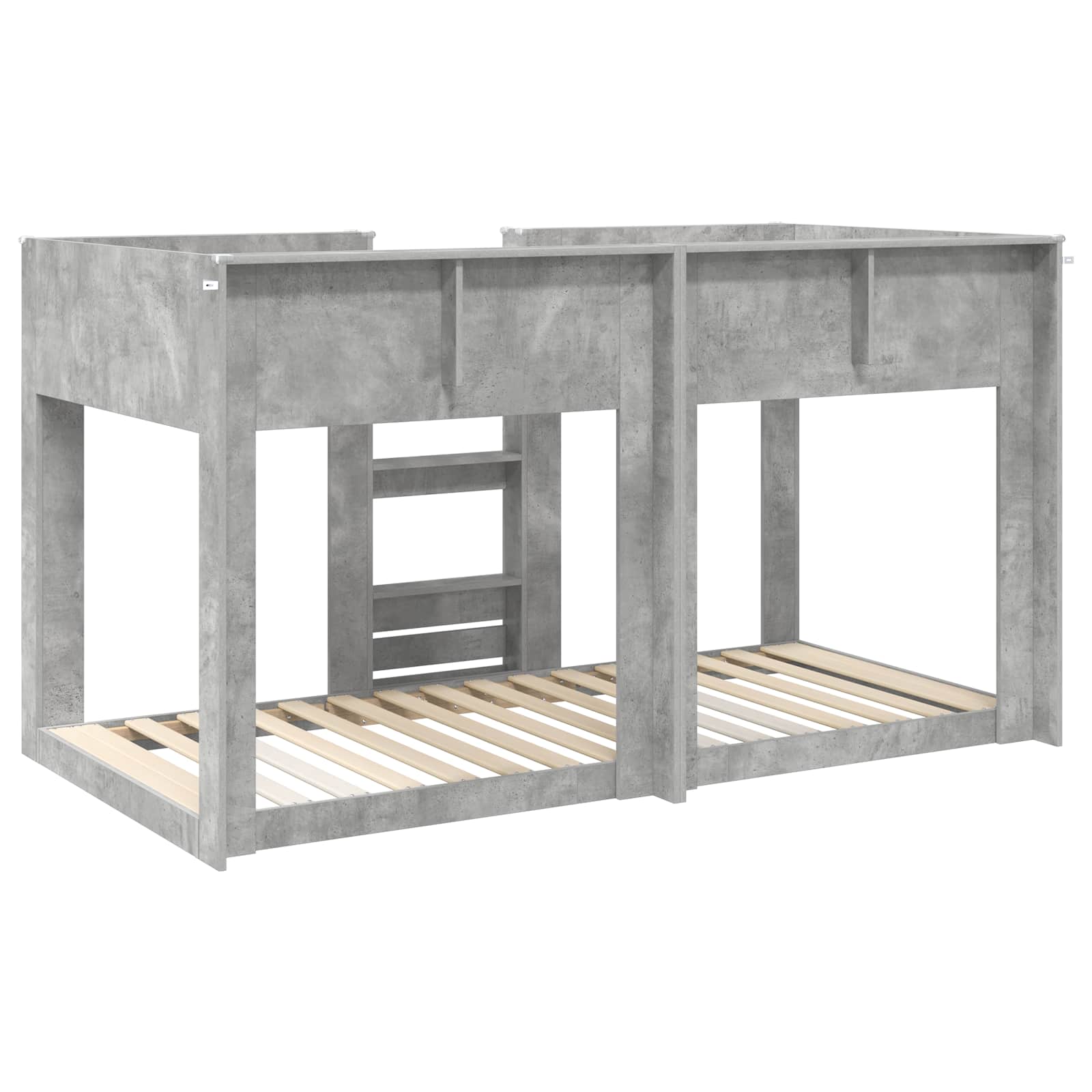 Letto a Castello per Bambini Grigio cemento 75 x 190 cm 3410390