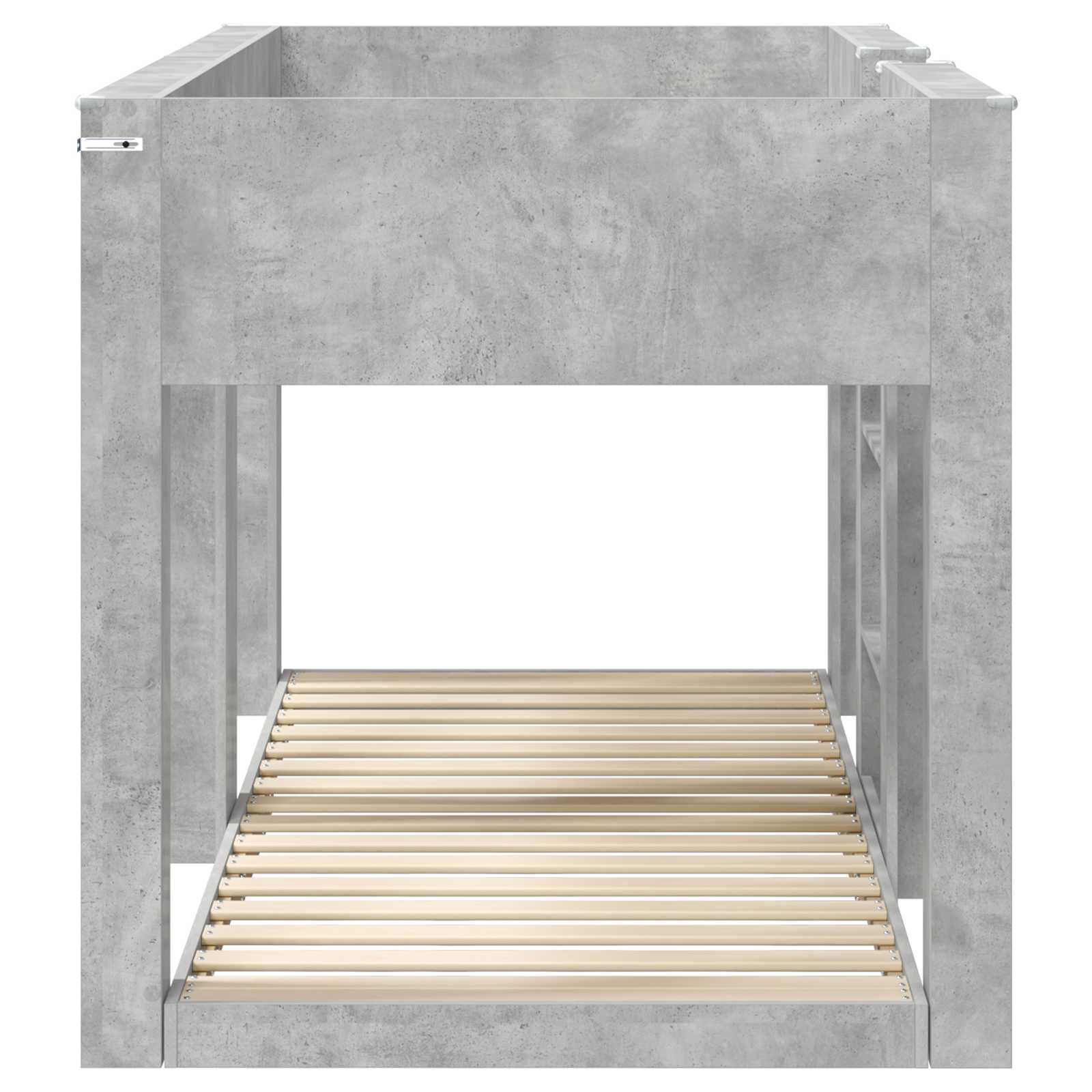 Letto a Castello per Bambini Grigio cemento 75 x 190 cm 3410390