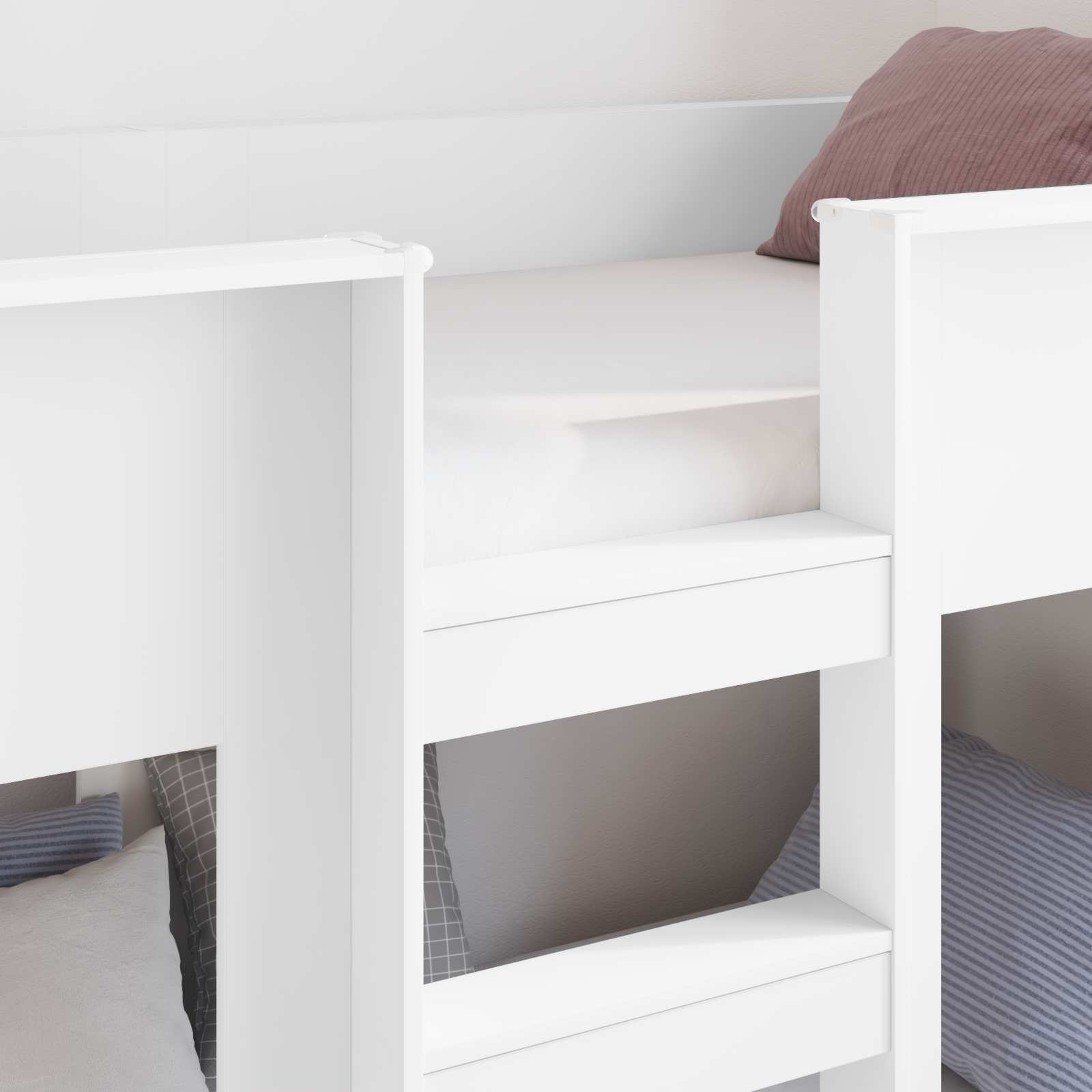 Letto a Castello per Bambini Bianco 90 x 190 cm 3410395