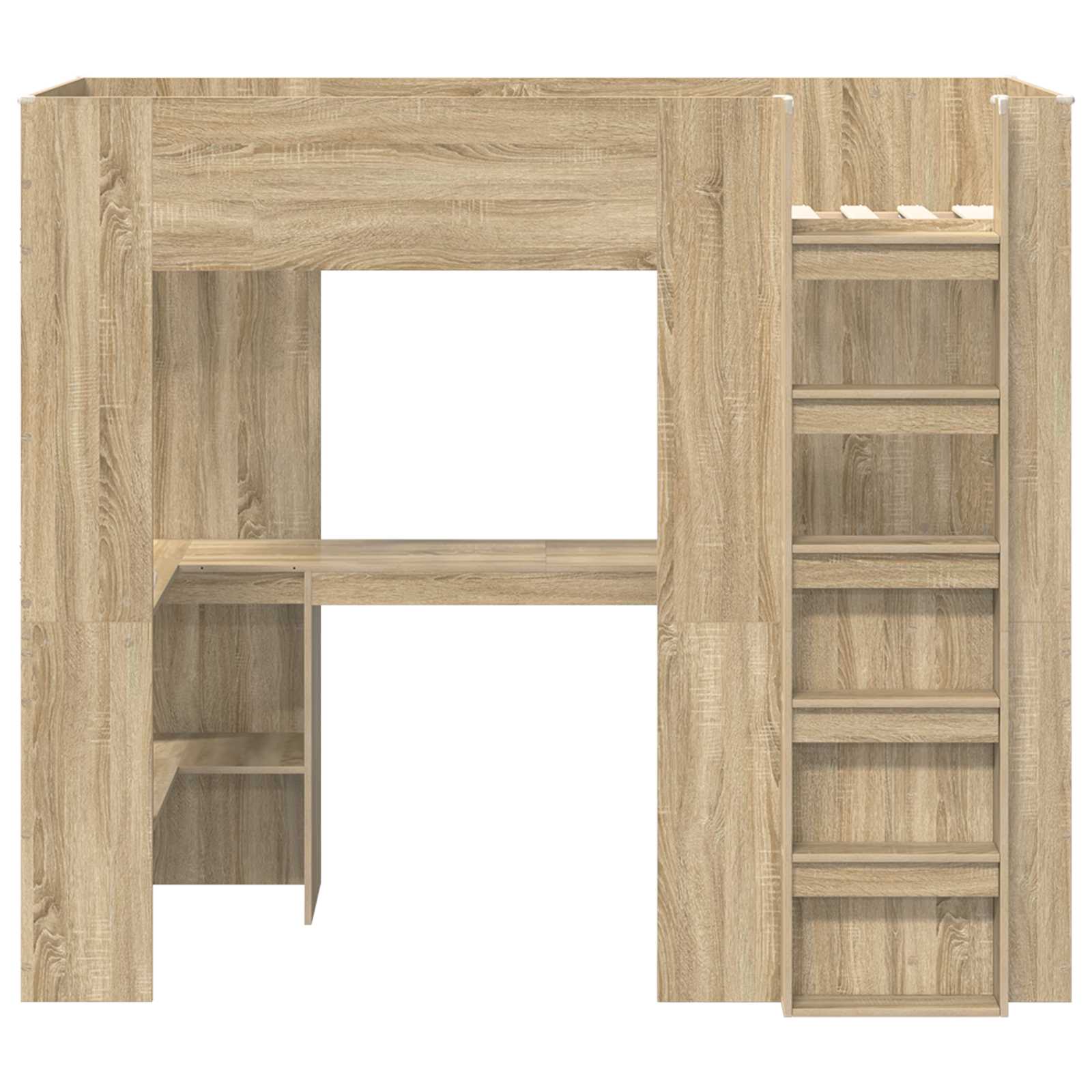 Struttura letto a castello con scrivania Rovere Sonoma 3410437