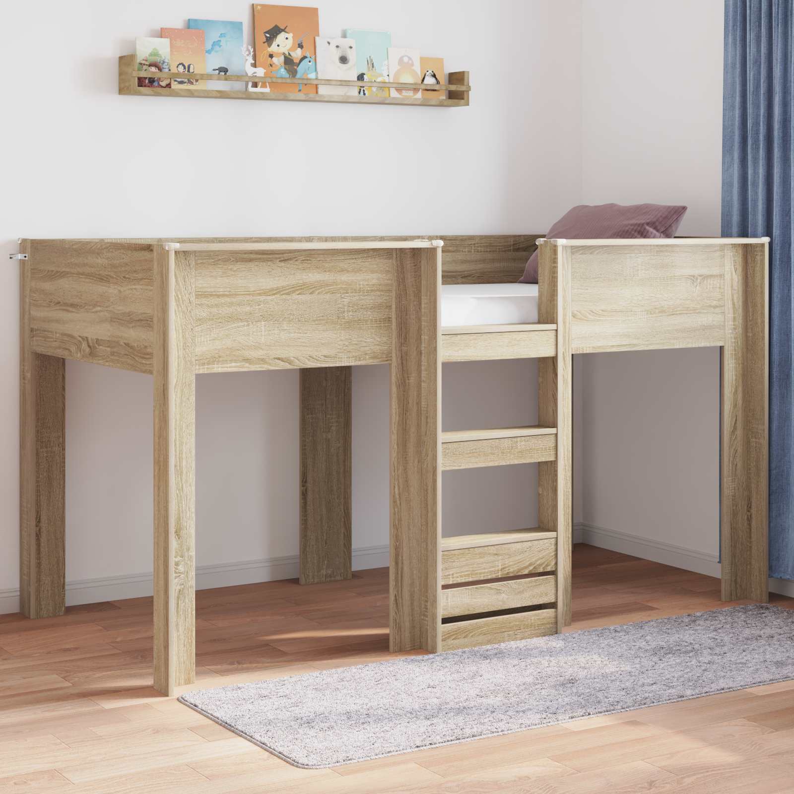 Letto a Castello per Bambini Rovere Sonoma 100 x 200 cm 3410501