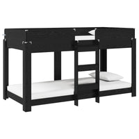 Letto a Castello per Bambini Rovere Nero 100 x 200 cm 3410508