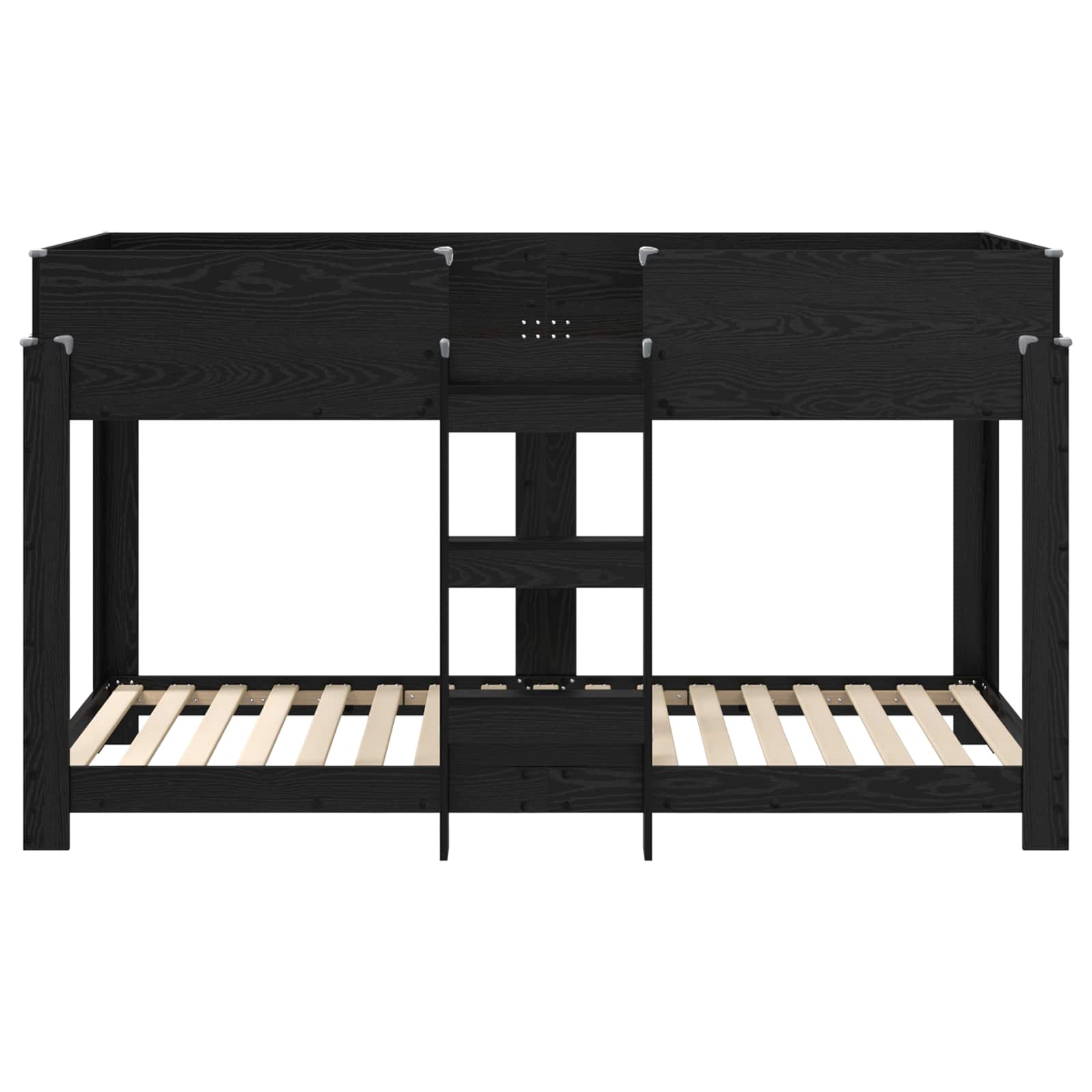 Letto a Castello per Bambini Rovere Nero 100 x 200 cm 3410508