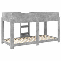 Letto a Castello per Bambini Grigio cemento 100 x 200 cm 3410510