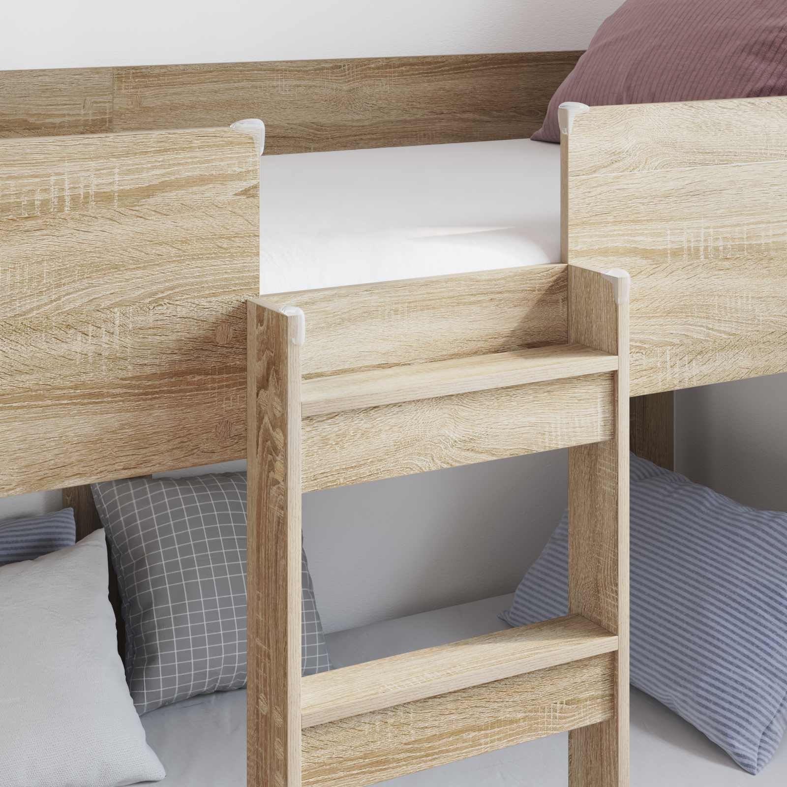 Letto a Castello per Bambini Rovere Sonoma 90 x 200 cm 3410525