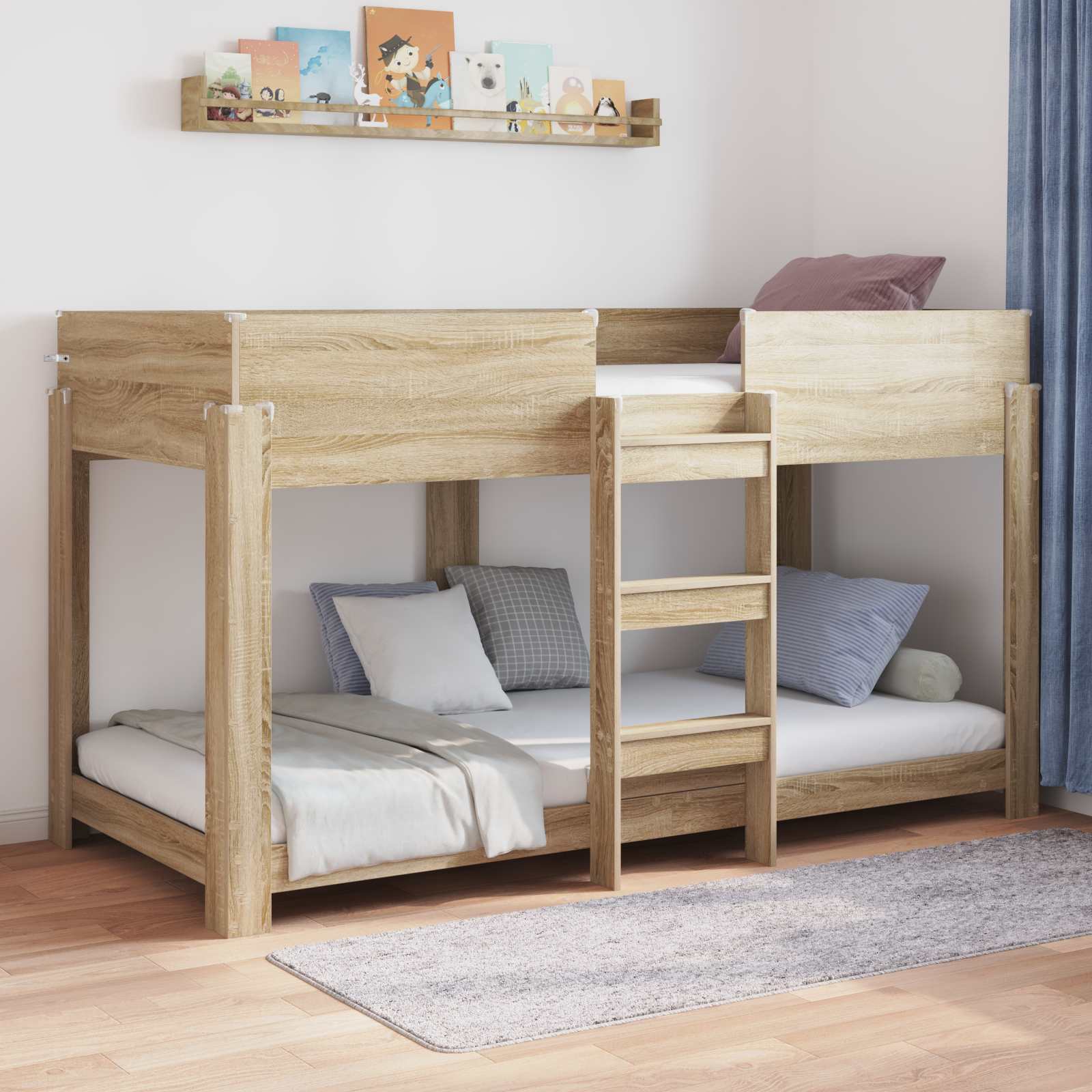 Letto a Castello per Bambini Rovere Sonoma 90 x 200 cm 3410525