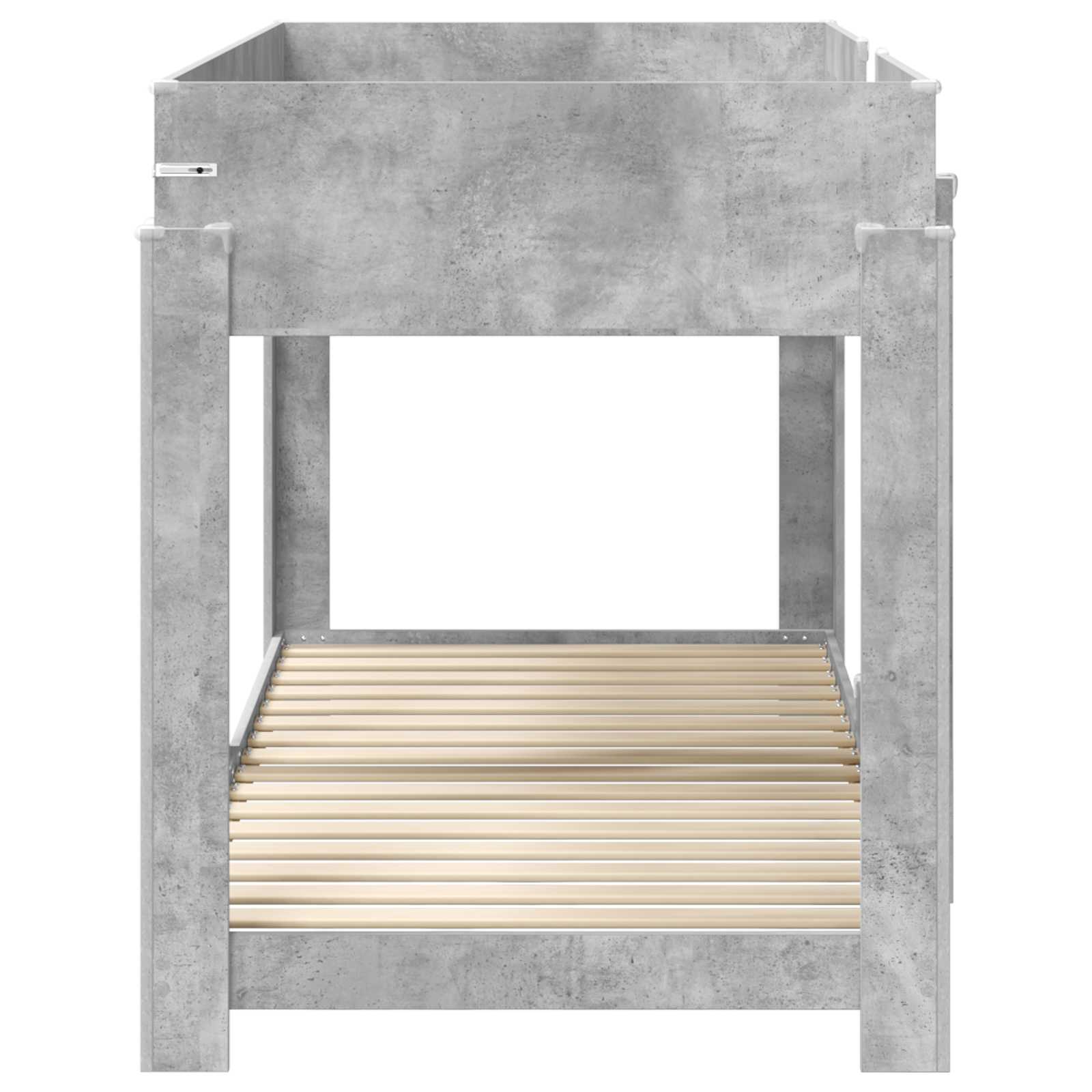 Letto a Castello per Bambini Grigio cemento 90 x 200 cm 3410526