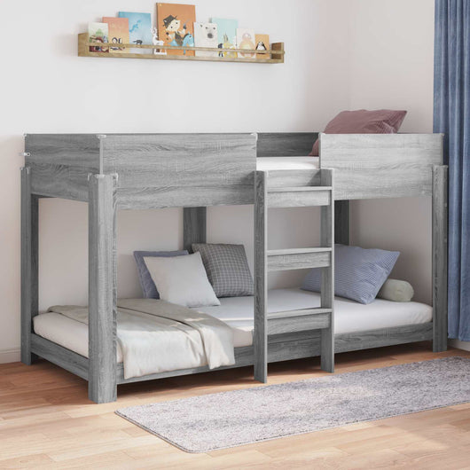 Letto a Castello per Bambini Grigio Sonoma 90 x 200 cm 3410528