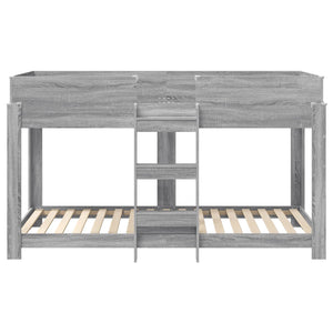 Letto a Castello per Bambini Grigio Sonoma 90 x 200 cm 3410528