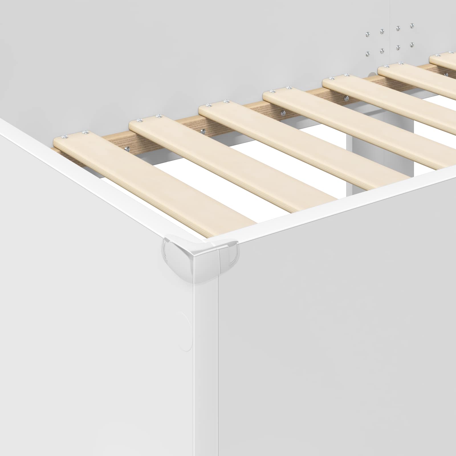Letto a Castello per Bambini con materasso Bianco 100 x 190 cm 3410531