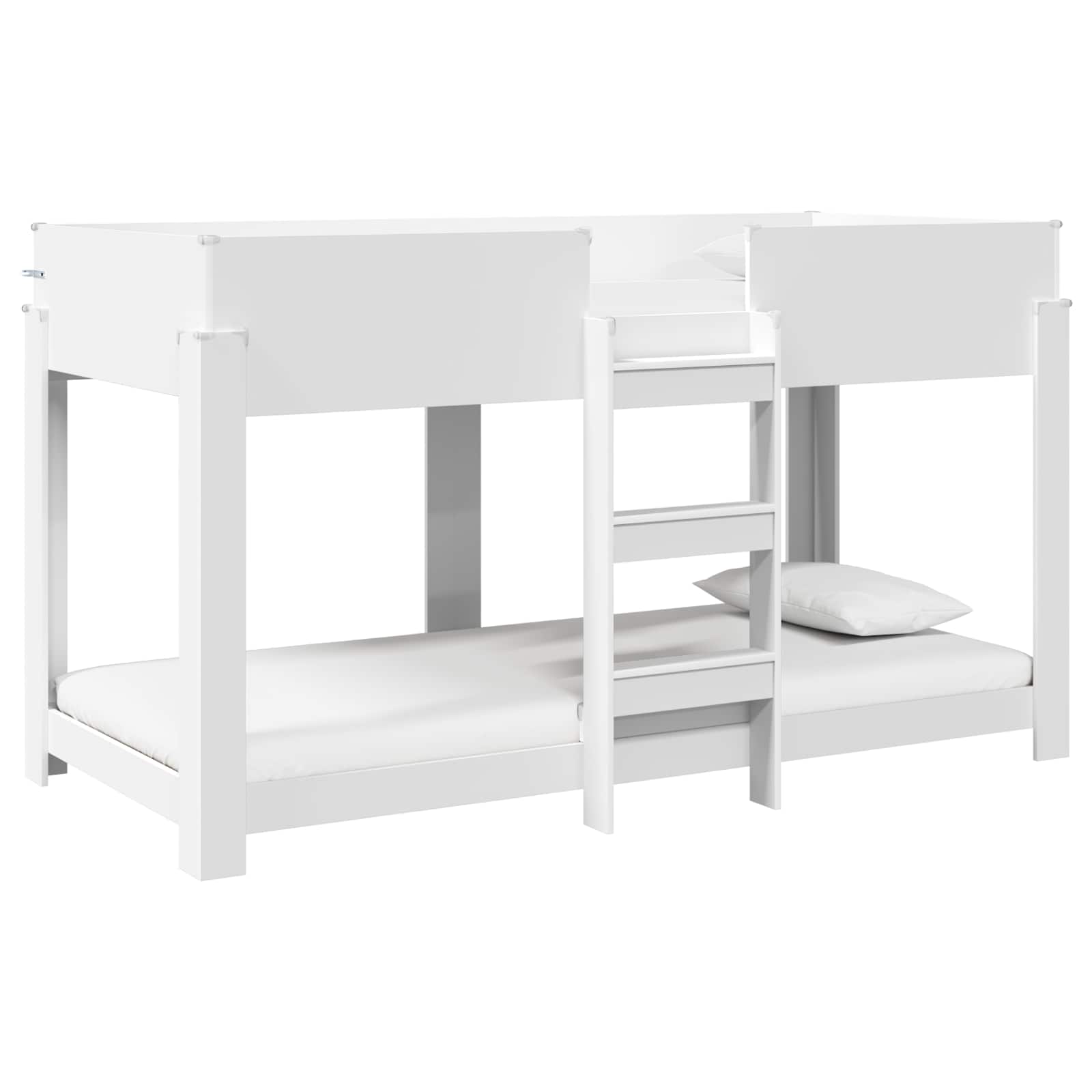 Letto a Castello per Bambini con materasso Bianco 100 x 190 cm 3410531