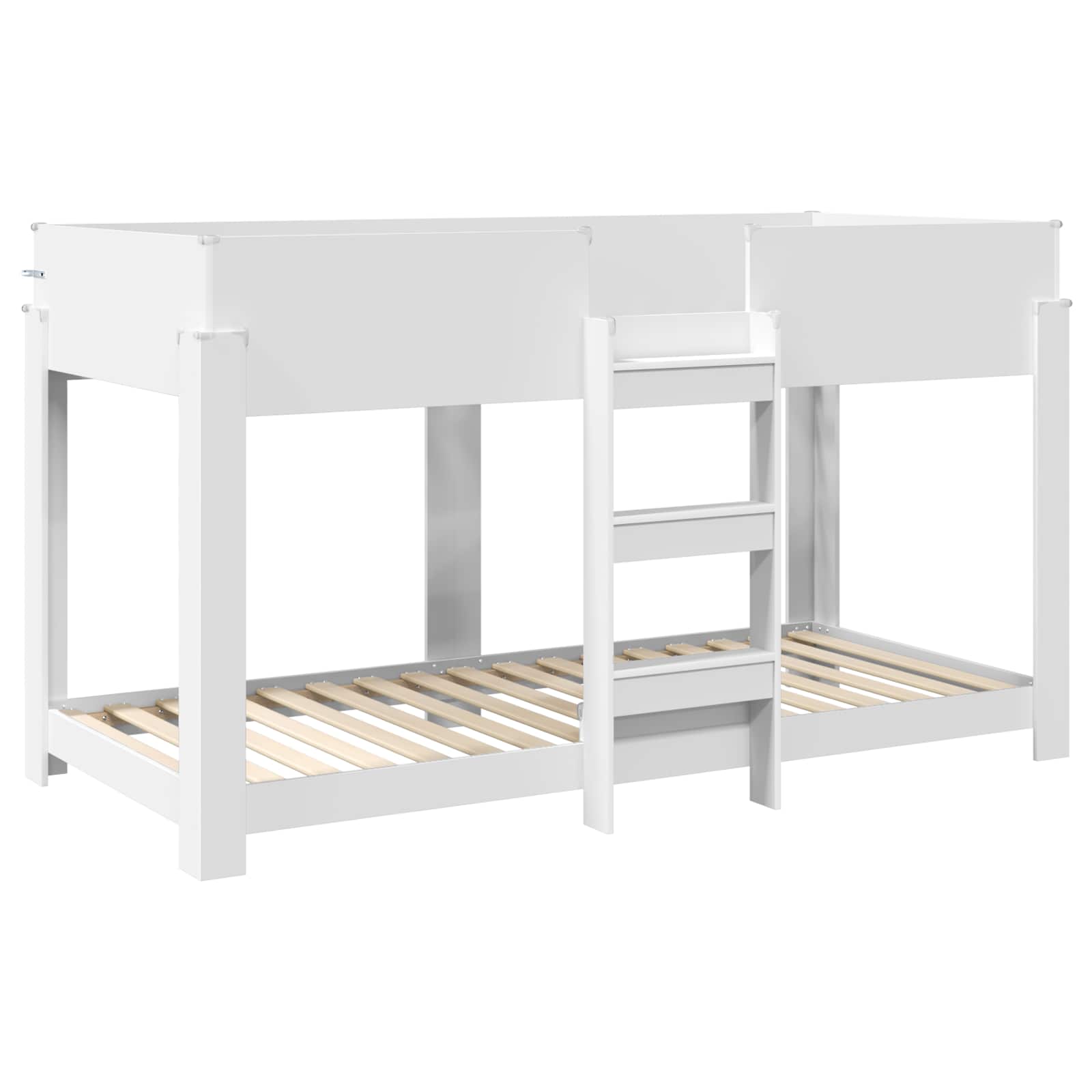 Letto a Castello per Bambini con materasso Bianco 100 x 190 cm 3410531