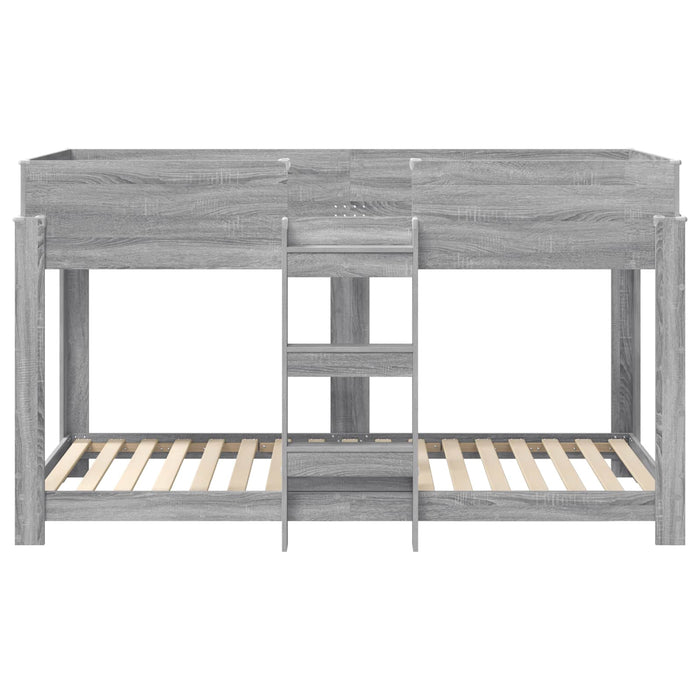 Letto a Castello per Bambini Grigio Sonoma 100 x 190 cm 3410536