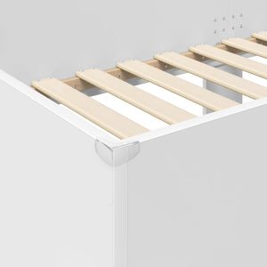 Letto a Castello per Bambini con materasso Bianco 80 x 190 cm 3410539