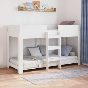 Letto a Castello per Bambini con materasso Bianco 80 x 190 cm 3410539