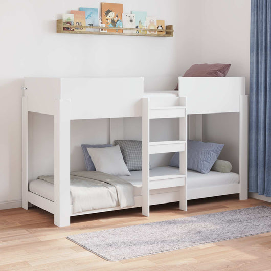 Letto a Castello per Bambini con materasso Bianco 80 x 190 cm 3410539