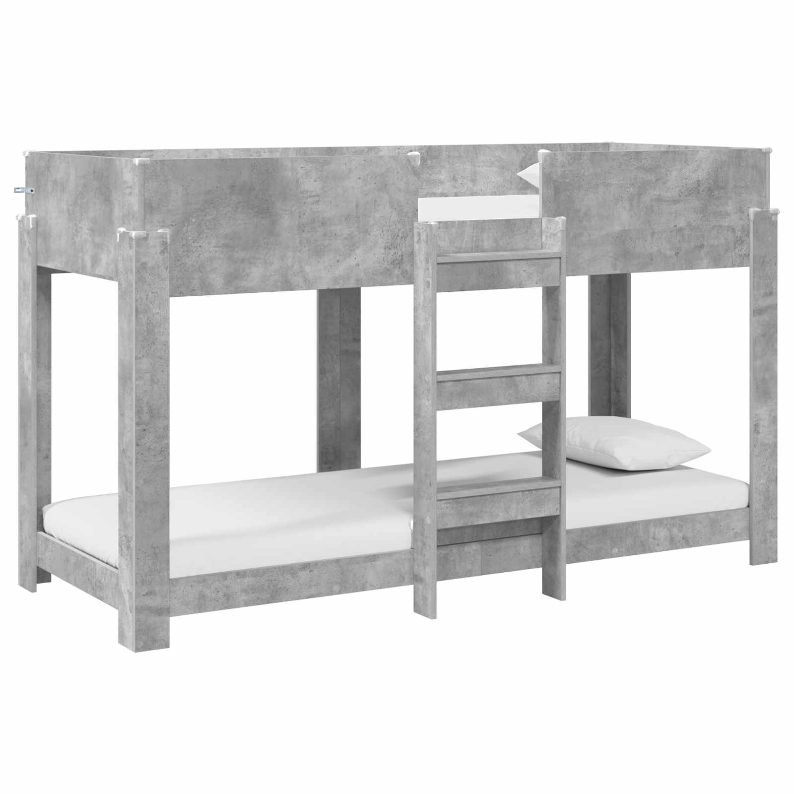 Letto a Castello per Bambini Grigio cemento 80 x 190 cm 3410542