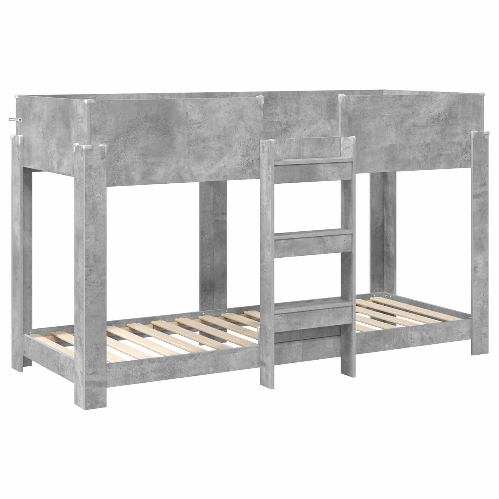 Letto a Castello per Bambini Grigio cemento 80 x 190 cm 3410542