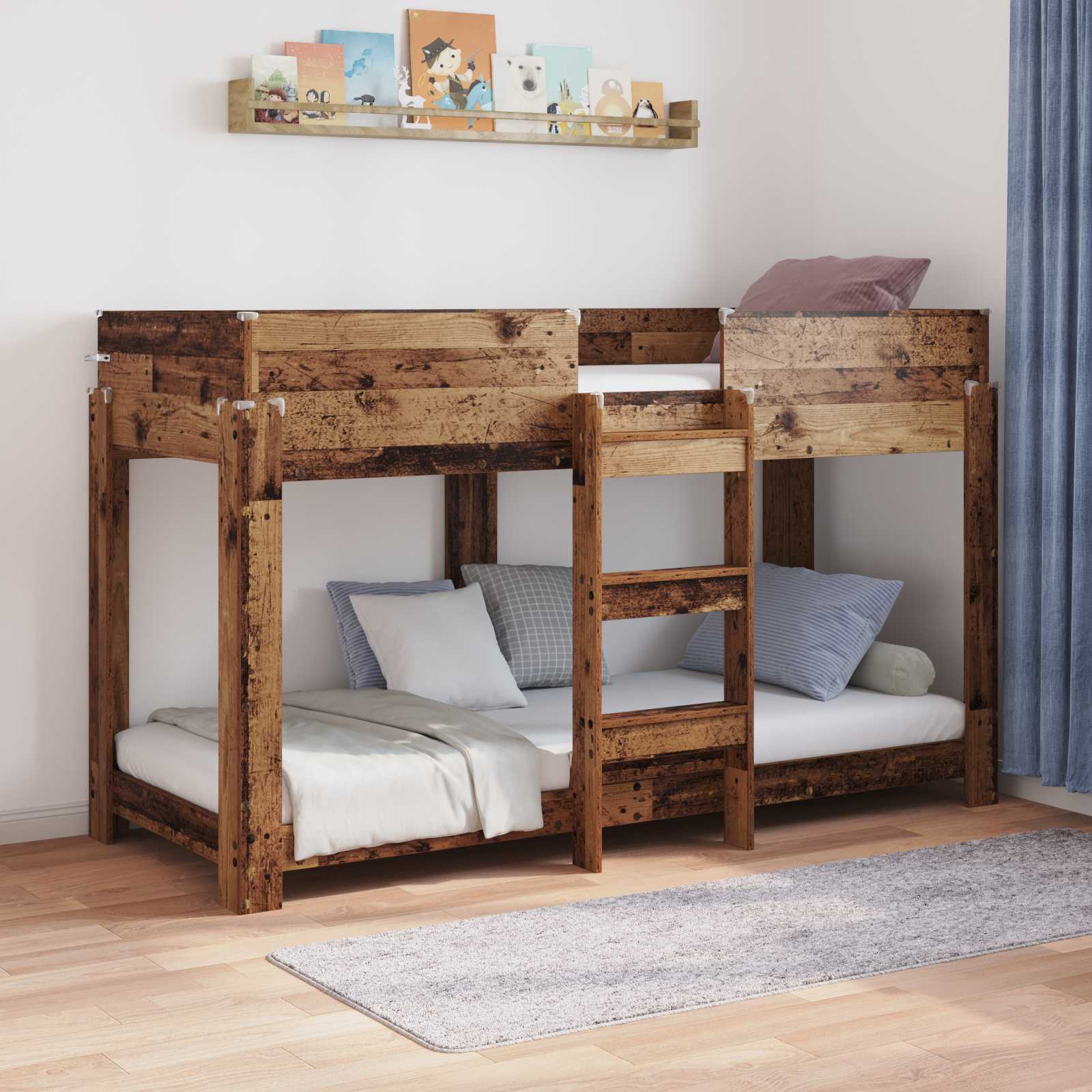 Letto a Castello per Bambini Legno vecchio 80 x 190 cm 3410545