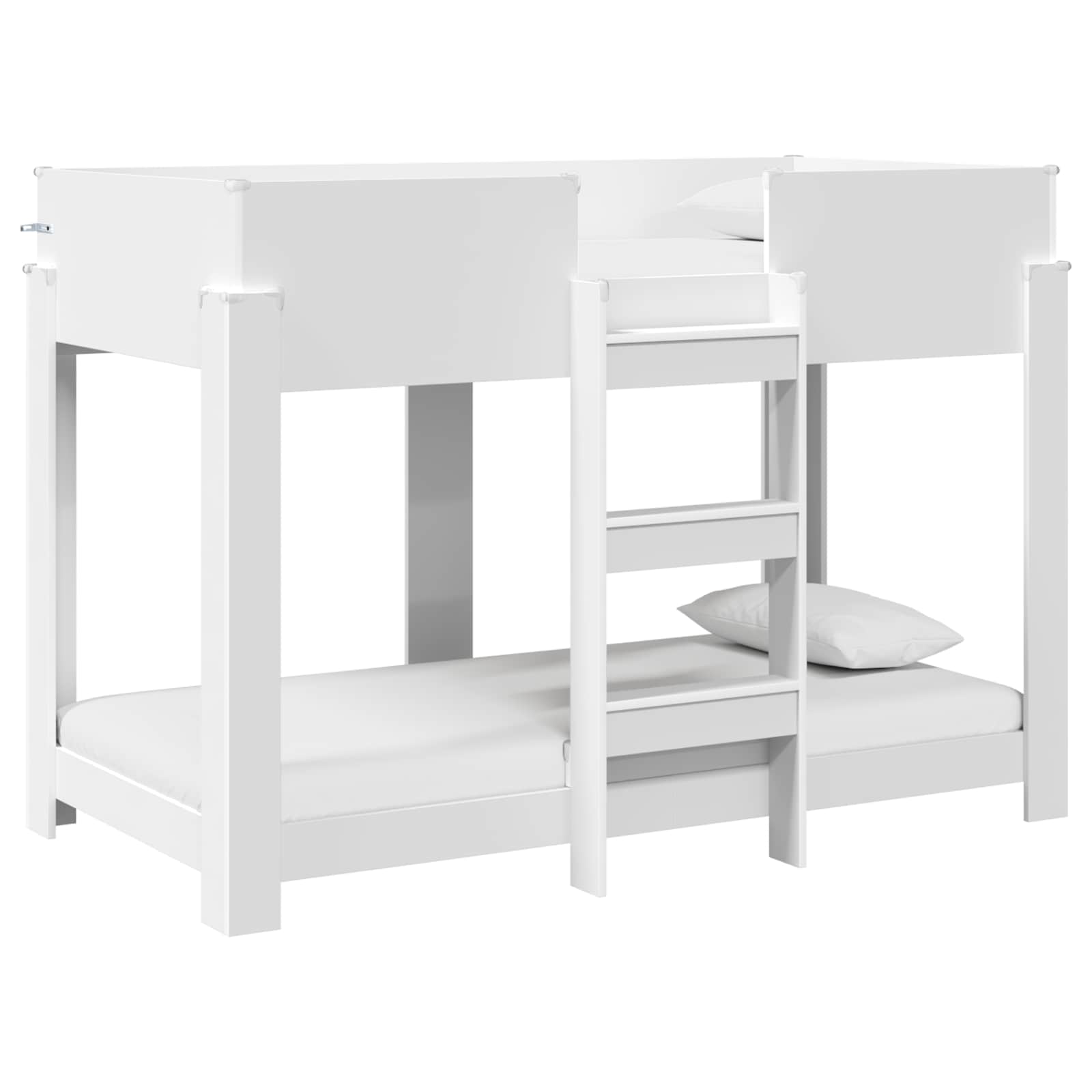 Letto a Castello per Bambini con materasso Bianco 90 x 160 cm 3410547