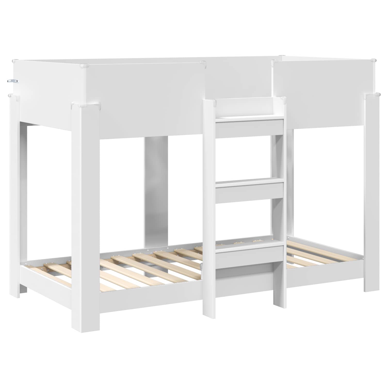 Letto a Castello per Bambini con materasso Bianco 90 x 160 cm 3410547
