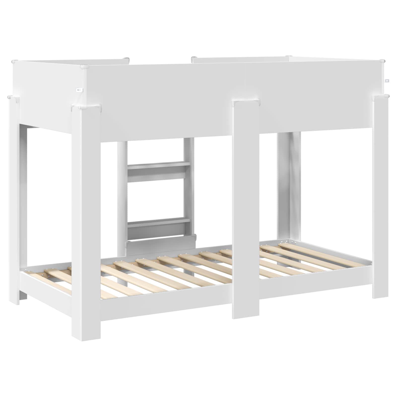 Letto a Castello per Bambini con materasso Bianco 90 x 160 cm 3410547