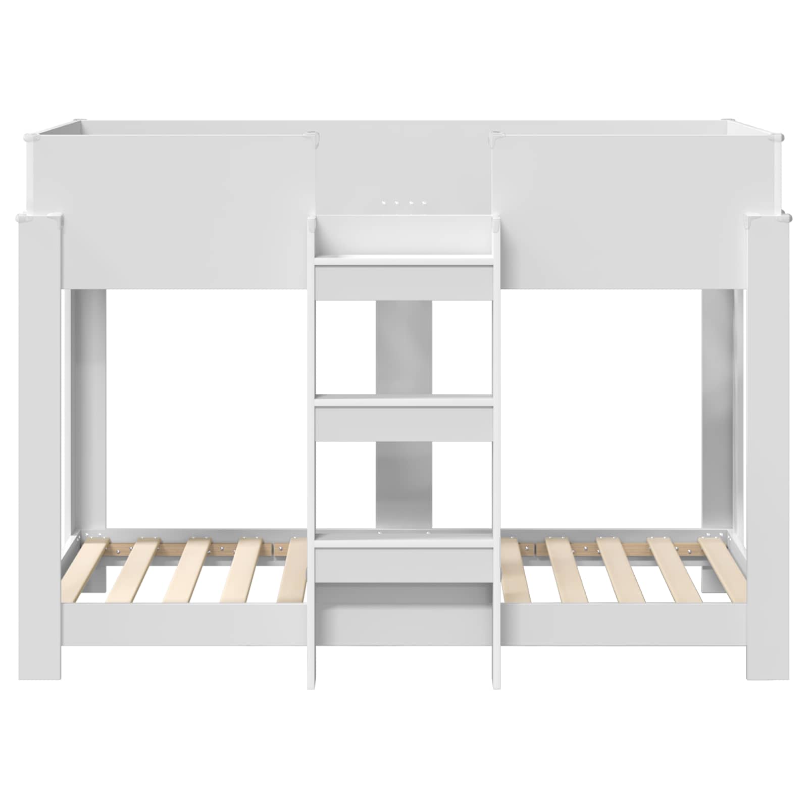 Letto a Castello per Bambini con materasso Bianco 90 x 160 cm 3410547