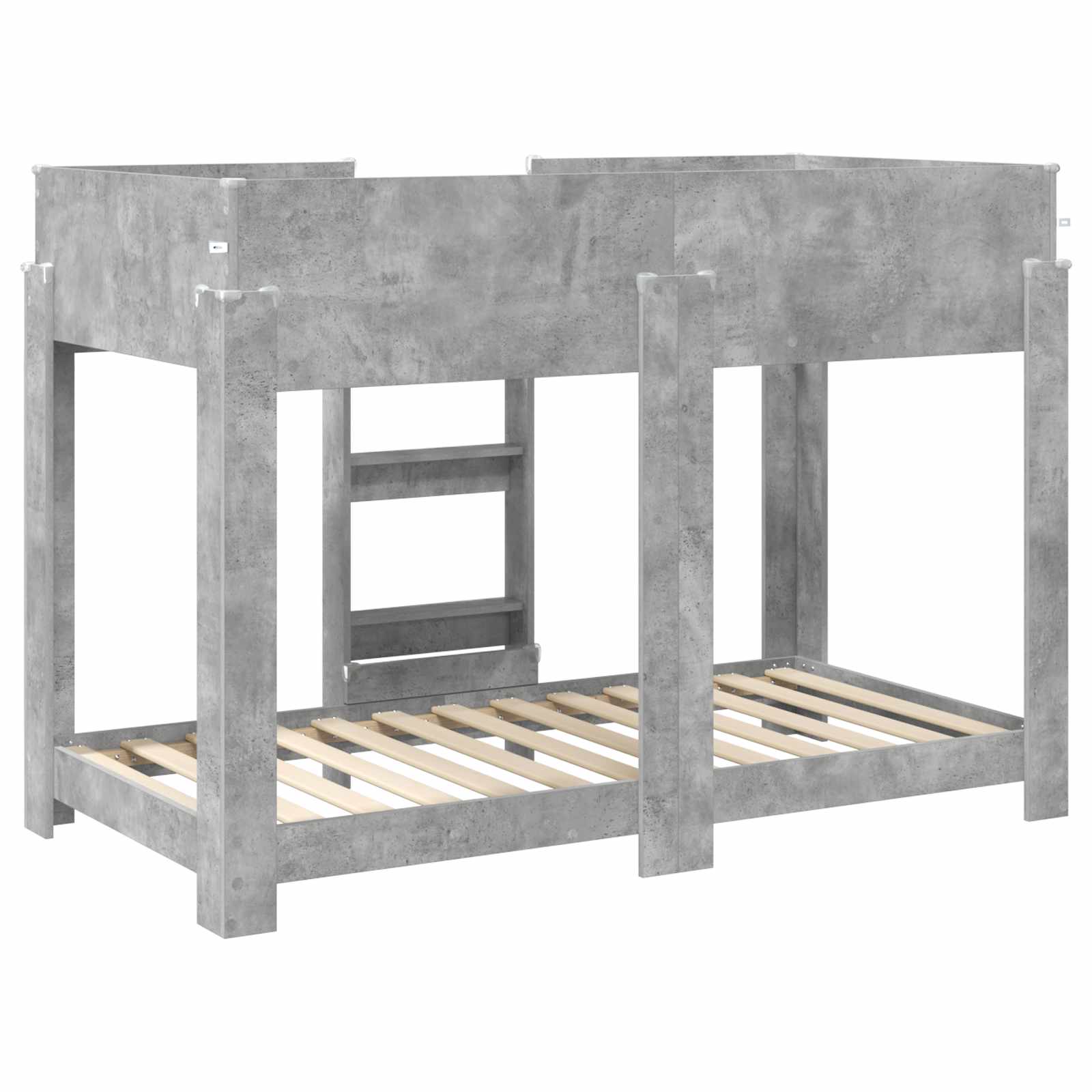 Letto a Castello per Bambini Grigio cemento 90 x 160 cm 3410550