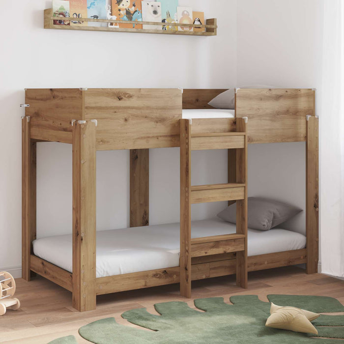 Letto a Castello per Bambini Rovere artigianale 90 x 160 cm 3410554