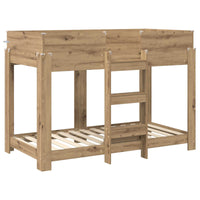 Letto a Castello per Bambini Rovere artigianale 90 x 160 cm 3410554