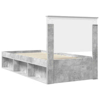 Struttura del letto Calcestruzzo 90 x 200 cm Pino massello 3409411