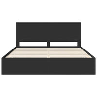 Struttura del letto Nero 200 x 200 cm Legno Ingegnerizzato 3409427
