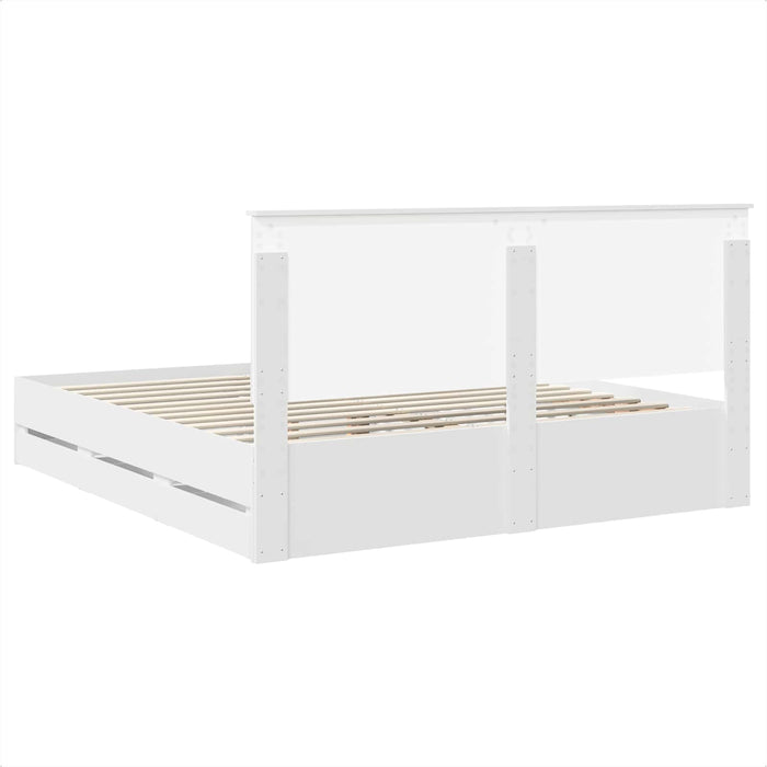Struttura del letto Bianco 180 x 200 cm Legno Ingegnerizzato 3409433