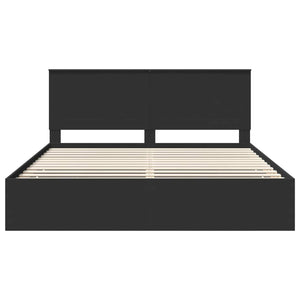 Struttura del letto Nero 180 x 200 cm Legno Ingegnerizzato 3409434