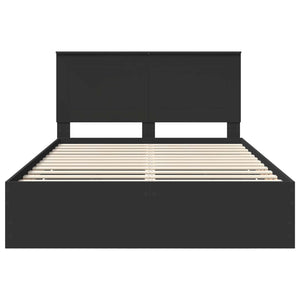 Struttura del letto Nero 160 x 200 cm Legno Ingegnerizzato 3409441