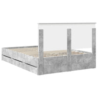 Struttura del letto con cassetto Grigio cemento 160 x 200 cm 3409443
